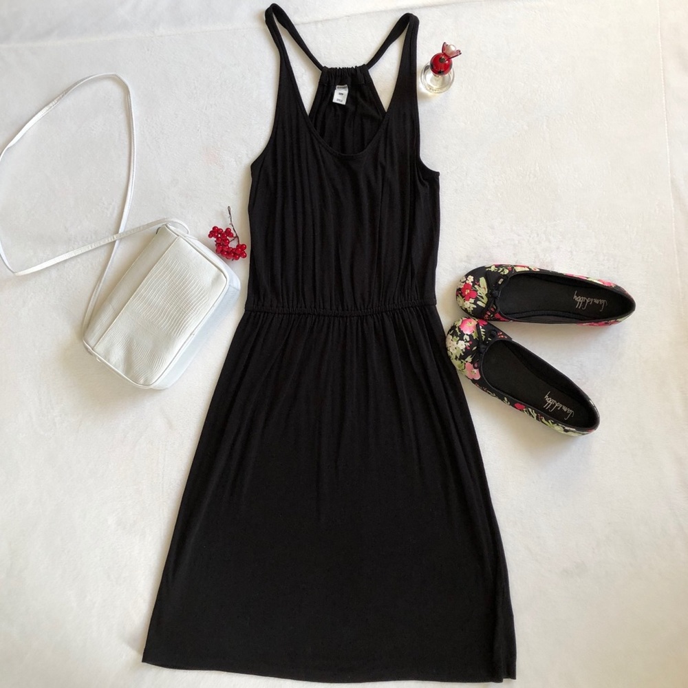 Old Navy black fit & flare dress